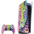 Neon Rainbow Cheetah with Rose by Sheena Pike PlayStation PS5 Skins